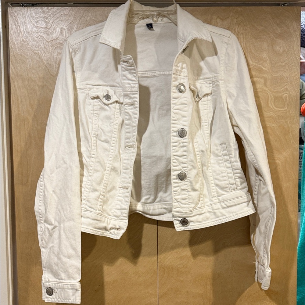 American Eagle, Women's Cream Denim Jacket